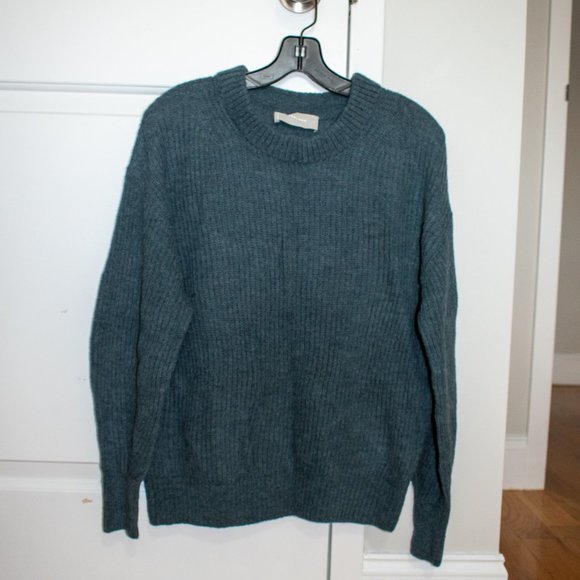 Everlane Sweaters - Everlane The Oversized Alpaca Crew Sweater - Vintage Blue - Size Small